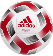 М'яч футбольний Adidas Starlancer Plus IA0969 розмір 5, біло-червоний