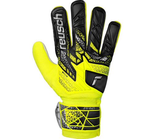 Рукавички воротарські Reusch Attrakt Starter Solid 5570514 2014 р.9, жовто-чорні Рукавички воротарські Reusch Attrakt Starter Solid 5570514 2014 р.9, жовто-чорні