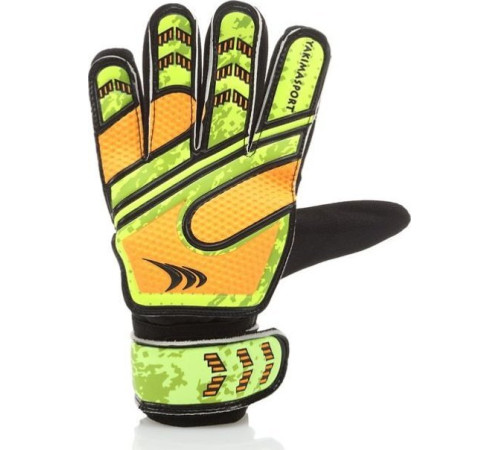 Рукавички воротарські Yakimasport Goal Blocker р.6, жовто-помаранчеві Рукавички воротарські Yakimasport Goal Blocker р.6, жовто-помаранчеві