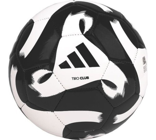 М'яч футбольний Adidas Tiro Club HT2430 розмір 3, чорно-білий М'яч футбольний Adidas Tiro Club HT2430 розмір 3, чорно-білий