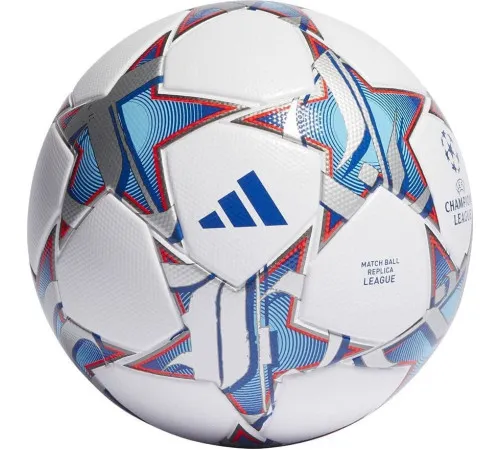 М'яч футбольний Adidas Finale League розмір 4, біло-синій М'яч футбольний Adidas Finale League розмір 4, біло-синій