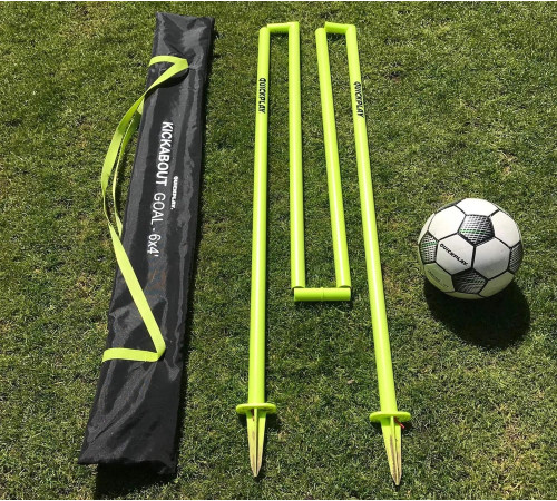Ворота футбольні QUICKPLAY Kickabout 240 х 150 см, жовті