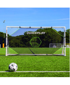 Мішень для футбольних воріт Quickplay Target Net Light 240 х 150 см, чорно-зелена