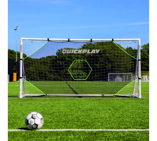 Мішень для футбольних воріт Quickplay Target Net Light 240 х 150 см, чорно-зелена