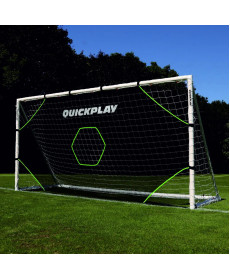 Мішень для футбольних воріт Quickplay Target Net Light 360 х 180 см, чорно-зелена