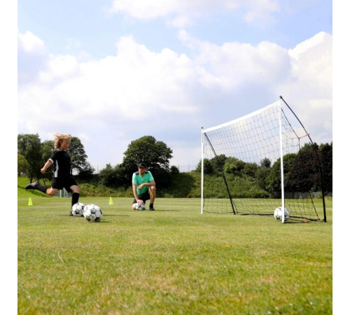 Ворота футбольні Quickplay Kickster 05757 180 х 120 см чорно-білі