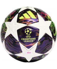 Офіційний футбольний м'яч Adidas UCL PRO 2026 Finale OMB розмір 5, біло-фіолетовий