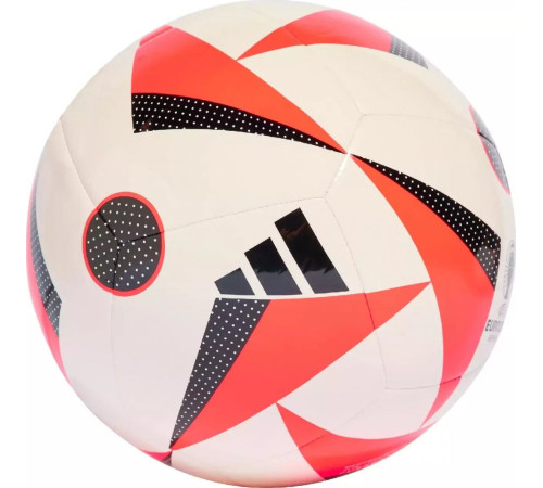 М'яч футбольний Adidas Euro24 Fussballliebe IN9372 розмір 3, біло-червоний М'яч футбольний Adidas Euro24 Fussballliebe IN9372 розмір 3, біло-червоний