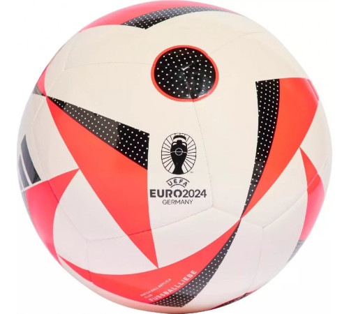 М'яч футбольний Adidas Euro24 Fussballliebe IN9372 розмір 3, біло-червоний М'яч футбольний Adidas Euro24 Fussballliebe IN9372 розмір 3, біло-червоний