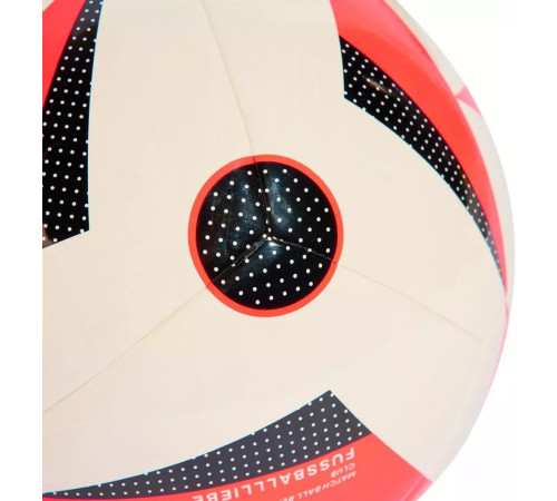 М'яч футбольний Adidas Euro24 Fussballliebe IN9372 розмір 3, біло-червоний М'яч футбольний Adidas Euro24 Fussballliebe IN9372 розмір 3, біло-червоний