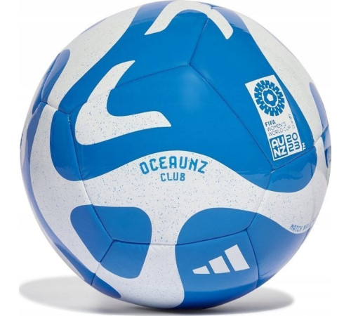М'яч футбольний Adidas Traning Ball Oceauz Club Ball HZ6933 розмір 5, біло-синій М'яч футбольний Adidas Traning Ball Oceauz Club Ball HZ6933 розмір 5, біло-синій