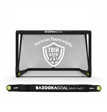 Ворота футбольні BazookaGoal 120 х 75 см 4шт, чорно-білі