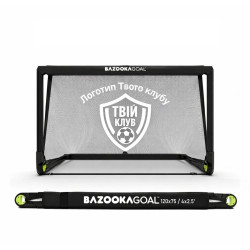 Ворота футбольні BazookaGoal 120 х 75 см 4шт, чорно-білі
