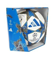Офіційний футбольний м'яч Adidas UCL PRO 2025 League Stage OMB розмір 5, біло-синя