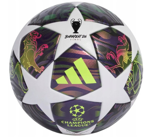 Футбольний м'яч Adidas UCL League 2026 Budapest JX, розмір 4, різнокольоровий