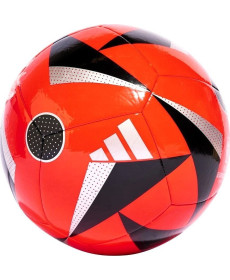 М'яч футбольний Adidas Euro 24 Club Fussballliebe розмір 5, червоно-чорний