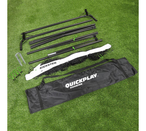 Ворота футбольні QUICKPLAY Kickster 6777 150 х 100 см, чорно-білі