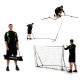 Ворота футбольні QUICKPLAY Kickster 6777 150 х 100 см, чорно-білі