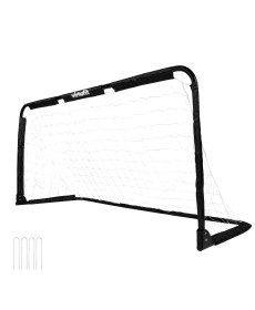 Ворота футбольні  складані VIRTUFIT 200 х 100 см, чорні