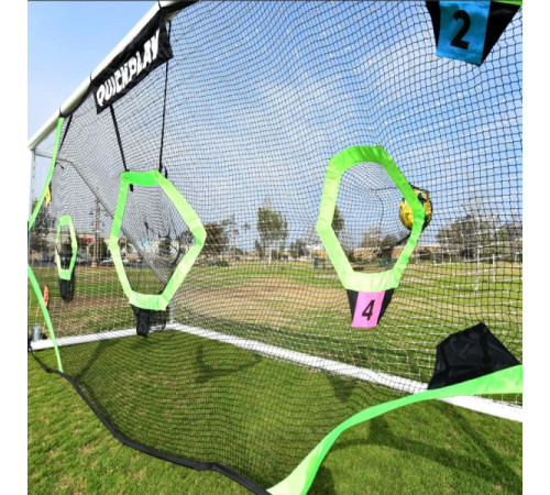 Мішень для футбольних воріт QUICKPLAY TARGET NET PRO 732 х 244 см, чорно-зелена