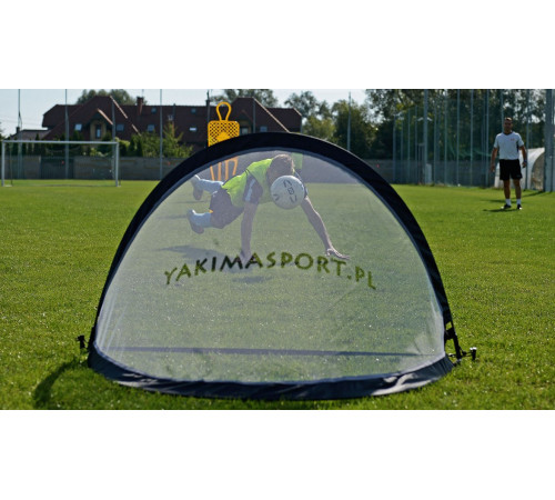 Ворота футбольні Yakimasport POP-UP 120 х 80 см, чорно-білі
