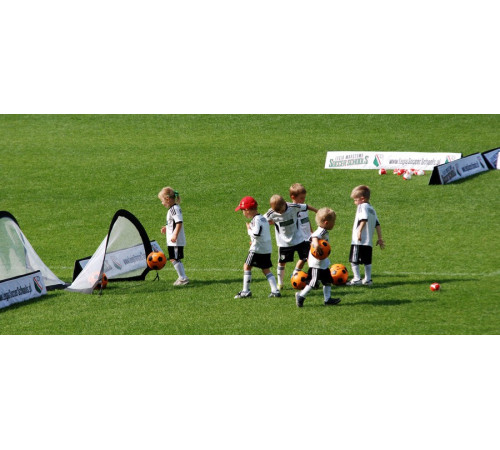 Ворота футбольні Yakimasport POP-UP 120 х 80 см, чорно-білі