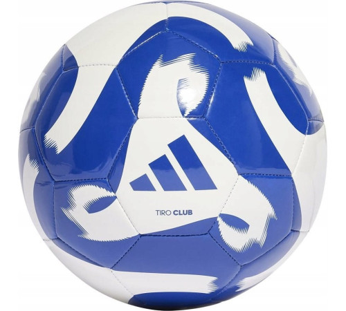 М'яч футбольний Adidas Tiro Club HZ4168 розмір 5, біло-синій