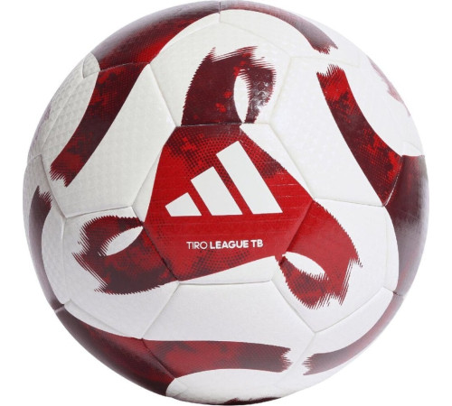 М'яч для футболу Adidas Tiro League термозварений біло-червоний HZ1294 5 М'яч для футболу Adidas Tiro League термозварений біло-червоний HZ1294 5