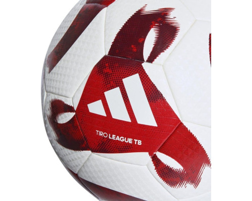 М'яч для футболу Adidas Tiro League термозварений біло-червоний HZ1294 5