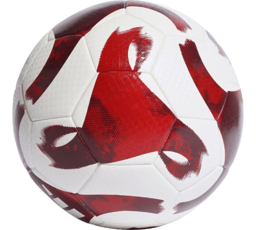 М'яч футбольний Adidas Tiro League HZ1294 розмір 5, біло-червоний М'яч футбольний Adidas Tiro League HZ1294 розмір 5, біло-червоний