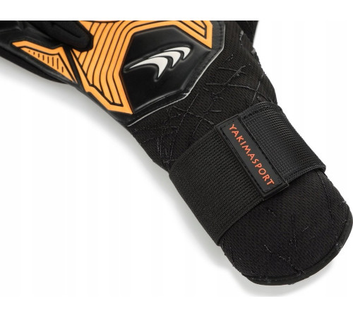 Рукавички воротарські Yakimasport PRO ONE р. 9,5, чорно-помаранчеві Рукавички воротарські Yakimasport PRO ONE р. 9,5, чорно-помаранчеві
