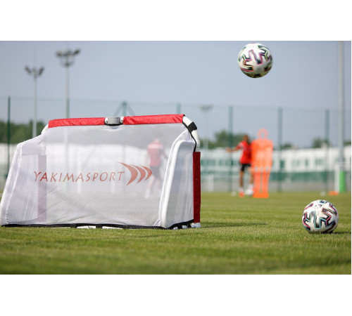 Ворота футбольні Yakimasport ACADEMY 120 х 80 см, червоно-білі Ворота футбольні Yakimasport ACADEMY 120 х 80 см, червоно-білі