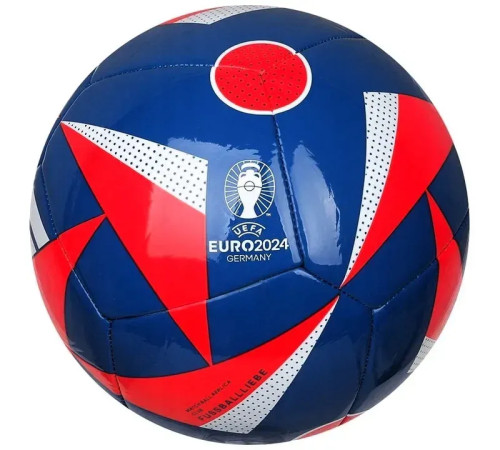 Футбольний м'яч Adidas Fussballliebe Euro 2024 Club розмір 5, синьо-червоний