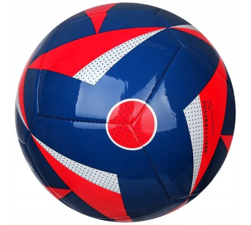 Футбольний м'яч Adidas Fussballliebe Euro 2024 Club розмір 5, синьо-червоний