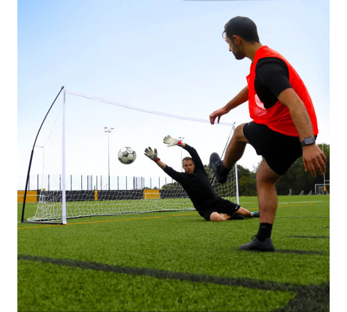 Ворота футбольні QUICKPLAY Kickster Elite 6781 300 х 200 см, чорно-білі