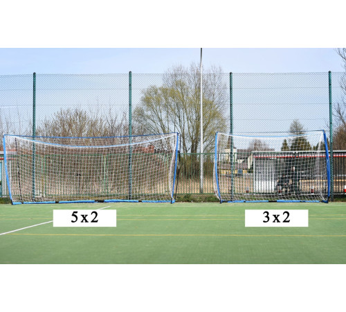 Ворота футбольні Yakimasport UNI 300 x 200 см, біло-сині