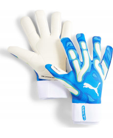 Рукавички воротарські Puma Ultra Ultimate Hybrid Sun 41858 02 р.10,5, блакитно-білі