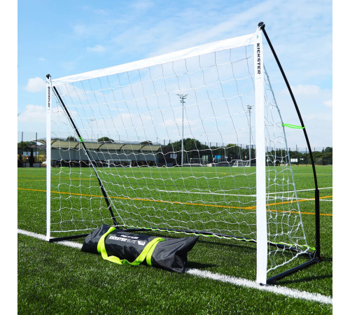 Ворота футбольні QUICKPLAY Kickster Elite 6780 240 х 150 см, чорно-білі