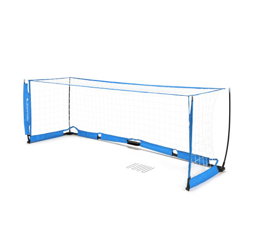 Ворота футбольні Yakimasport UNI SKRZAT 300 x 100 см, синьо-білі