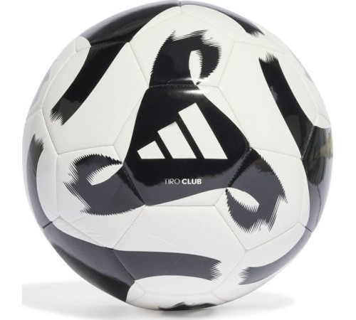 М'яч футбольний Adidas Tiro Club HT2430 розмір 5, чорно-білий М'яч футбольний Adidas Tiro Club HT2430 розмір 5, чорно-білий
