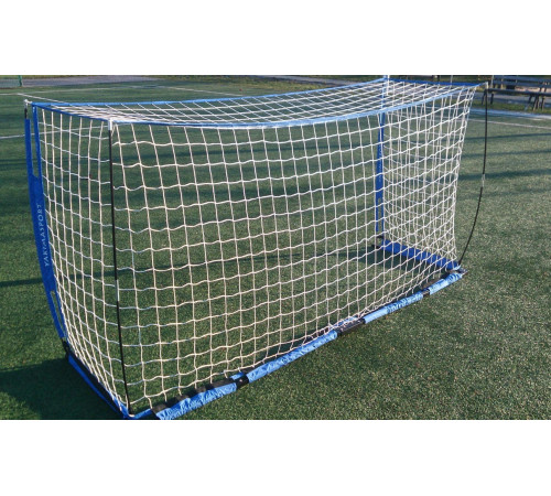 Ворота футбольні Yakimasport UNI 300 x 155 см, біло-сині