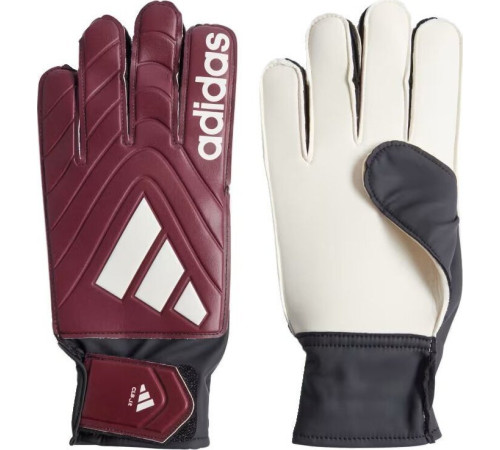 Рукавички воротарські Adidas Copa Club IQ4017 р. 9,5, бордово-білі