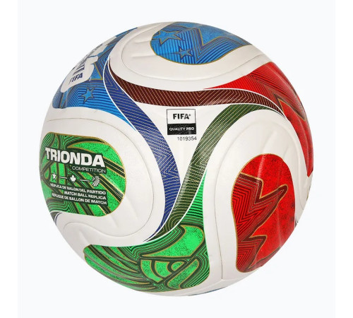 Футбольний м'яч Adidas FIFA World Cup 26 Trionda Competition Ball розмір 4, біло-червоний