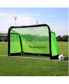 Ворота футбольні Quickplay Pro ALU Training 6790 180 х 120 см, чорно-зелені