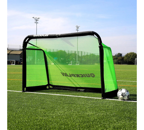 Ворота футбольні Quickplay Pro ALU Training 6790 180 х 120 см, чорно-зелені