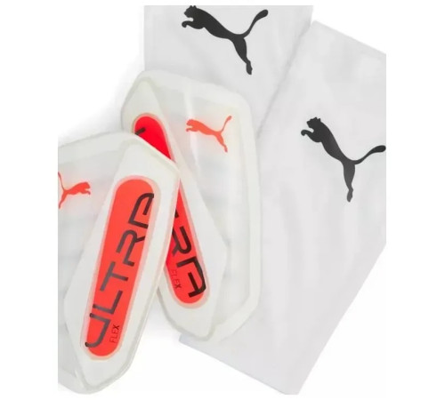 Щитки Puma ULTRA Flex Sleeve розмір L (зріст 155-175 см) біло-оранжеві