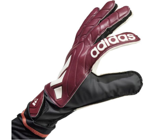 Рукавички воротарські Adidas Copa Club IQ4017 р. 10,5, бордово-білі Рукавички воротарські Adidas Copa Club IQ4017 р. 10,5, бордово-білі