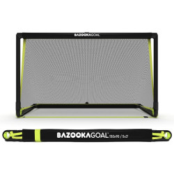 Ворота футбольні BazookaGoal 150 х 90 см, чорно-жовті