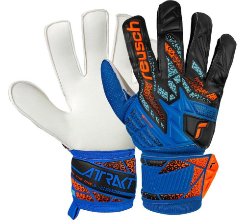 Рукавички воротарські Reusch Attrakt Solid 5570515 4467 р.10, синьо-чорні