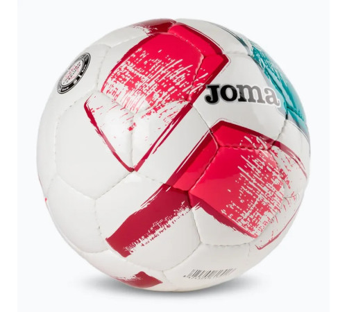 М'яч футбольний Joma DALI II розмір 4, біло-рожевий
